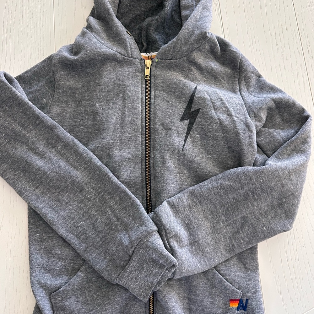 Aviator Nation Kids Hoodie with Lightning Bolt